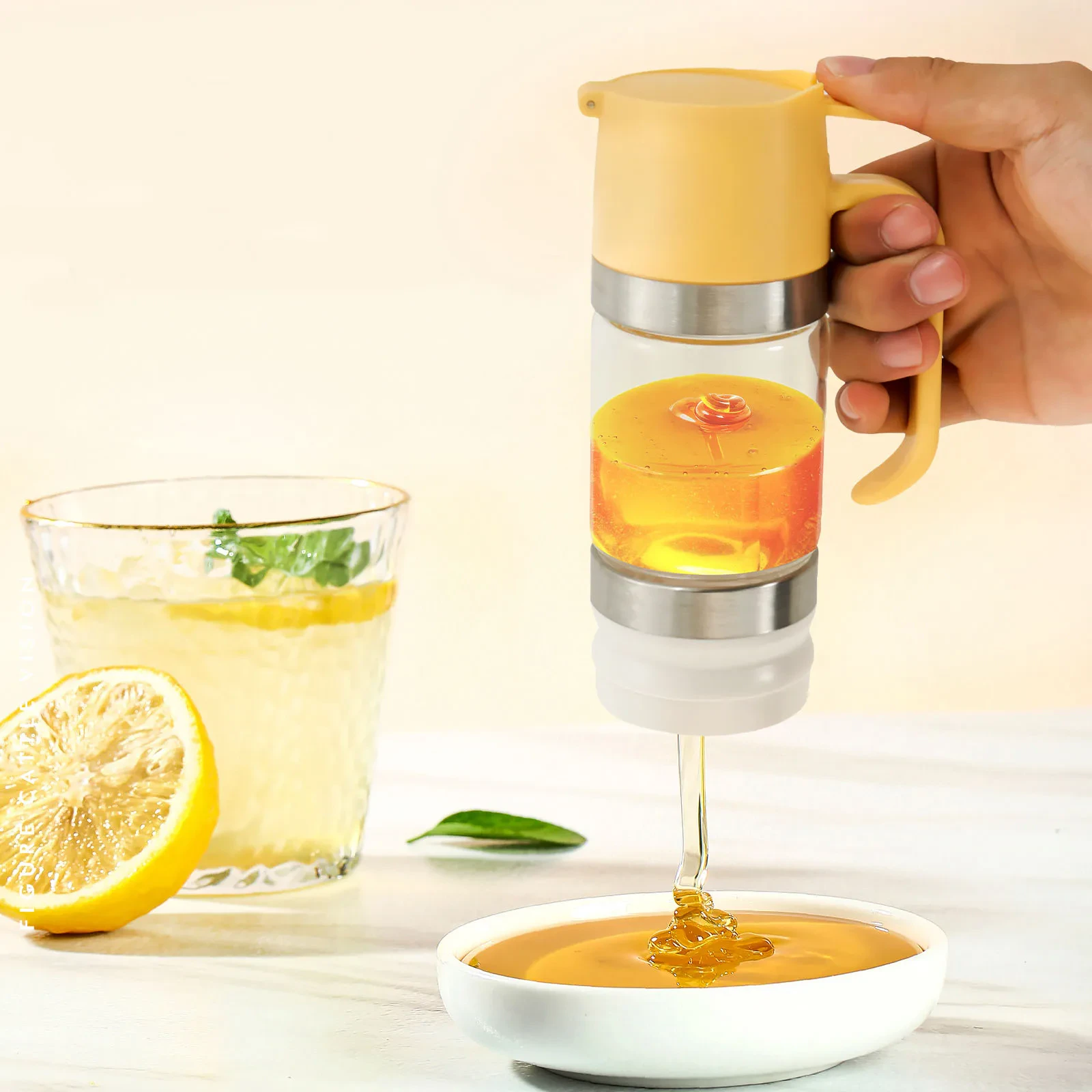 Glass Honey Dispenser