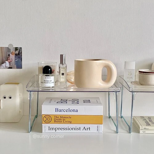 Transparent Desk Shelf