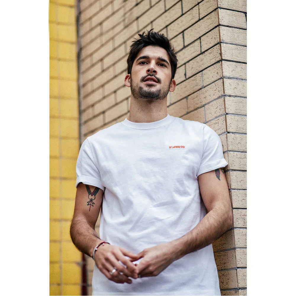 Embroidered White Tee