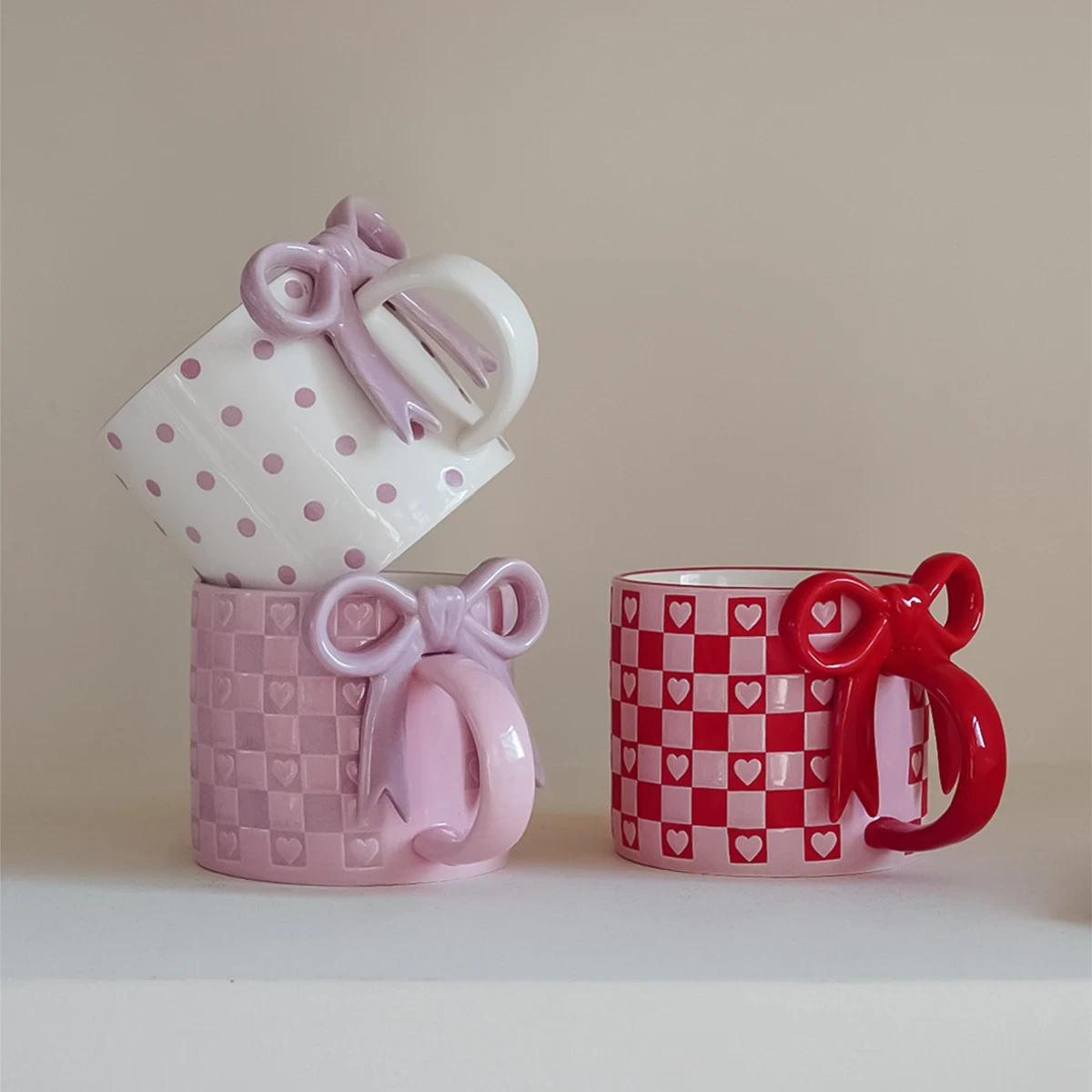 Creative Bow Handle Cup