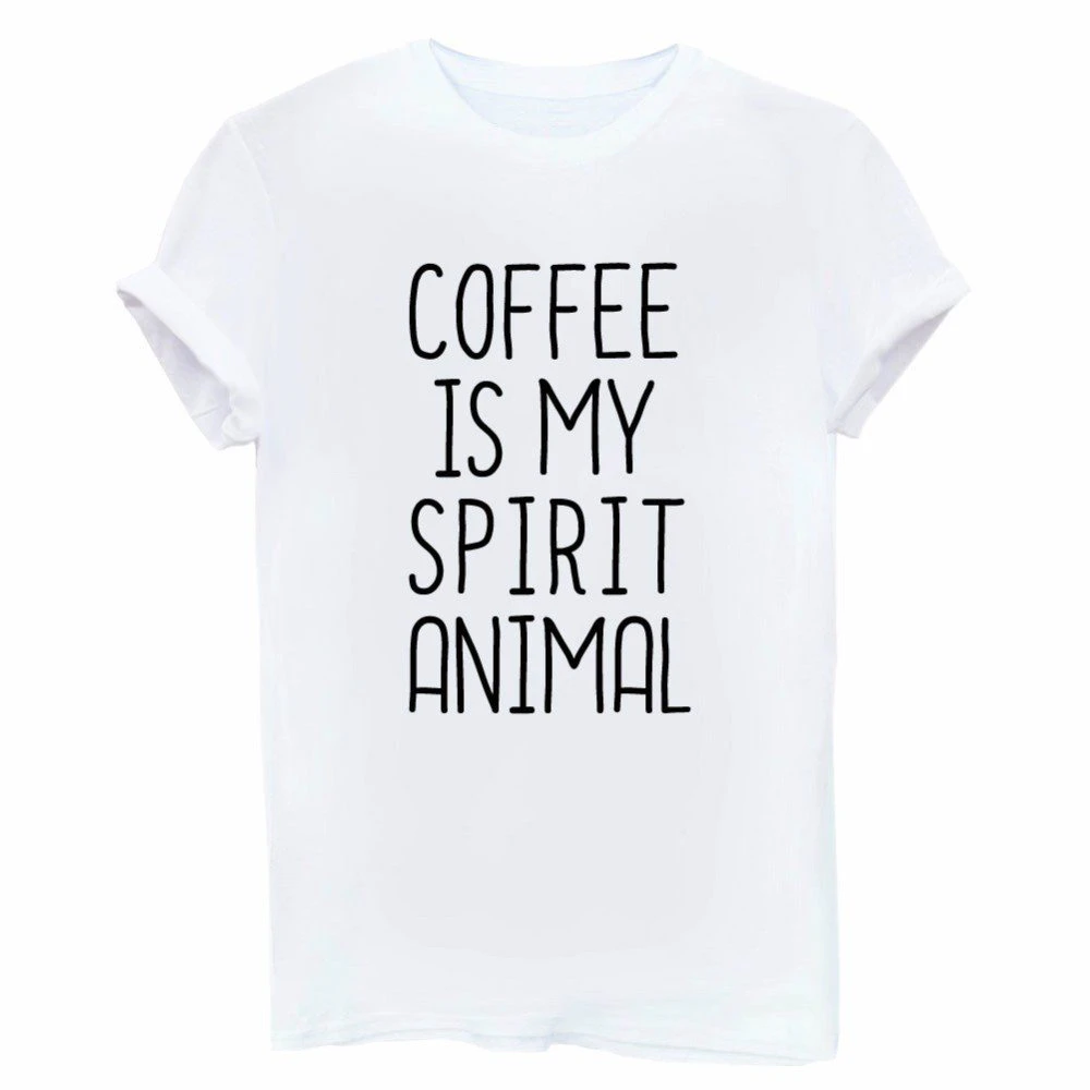Coffee Spirit Animal Print Tee