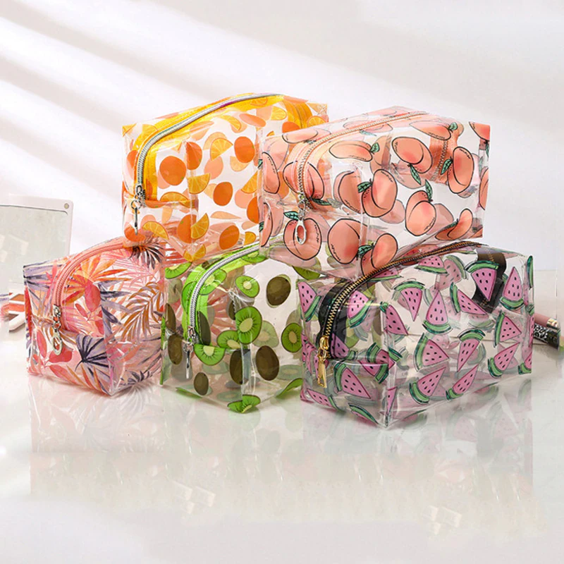 Transparent Fruity Cosmetics Bag