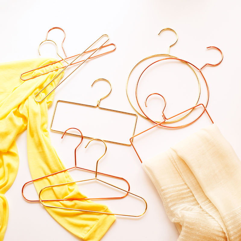 Gold Geometric Wire Hangers