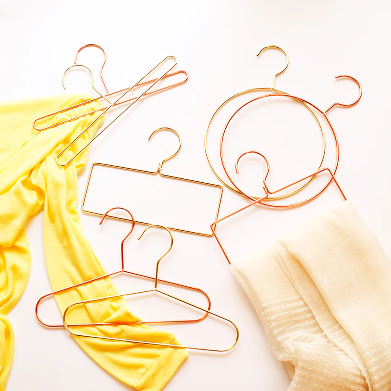 Gold Geometric Wire Hangers