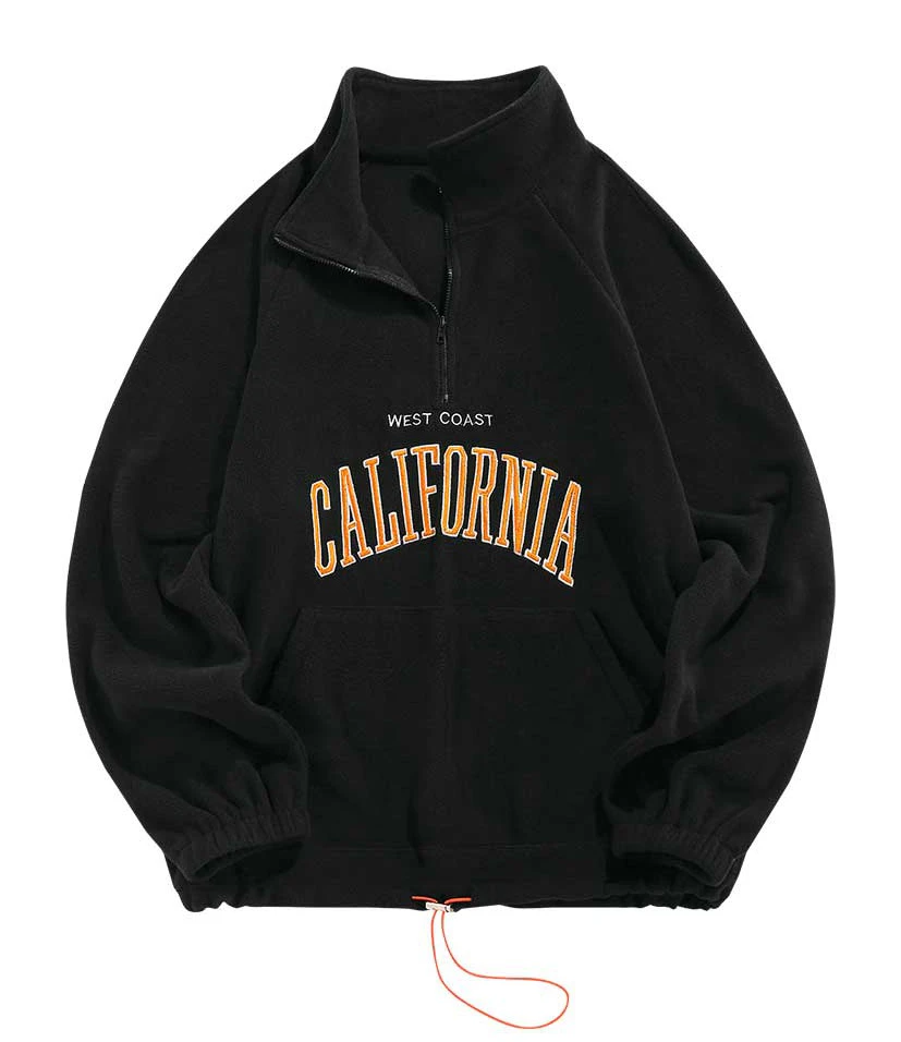 Embroidered Fleece Sweatshirt