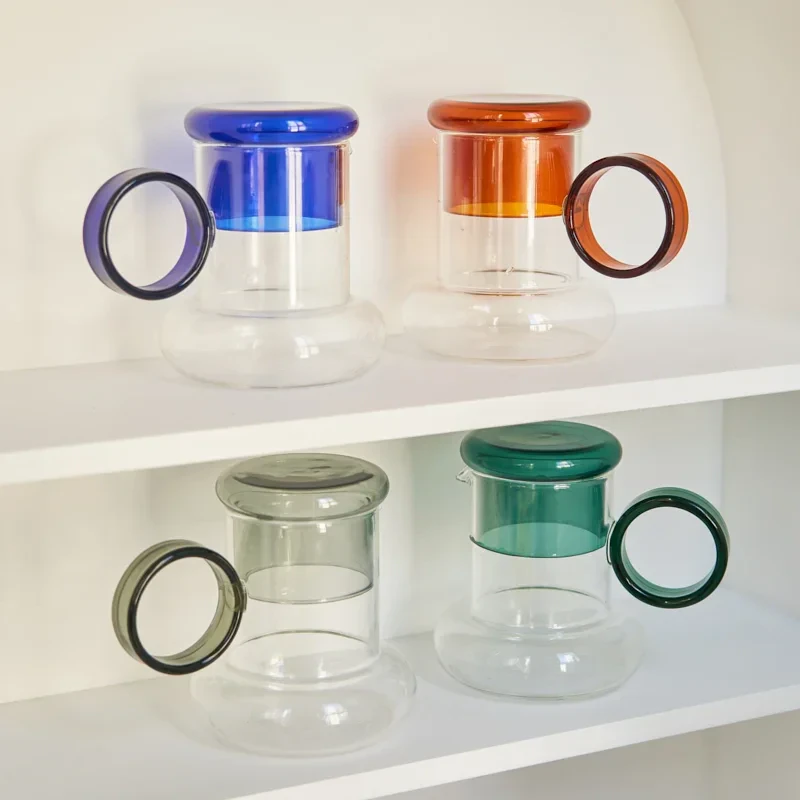 Colored Glass Carafe