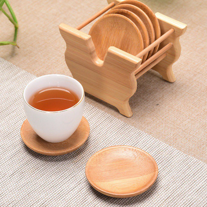 Bamboo Tea Coaster Set