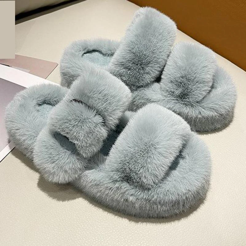 Fluffy Slipper Sandals