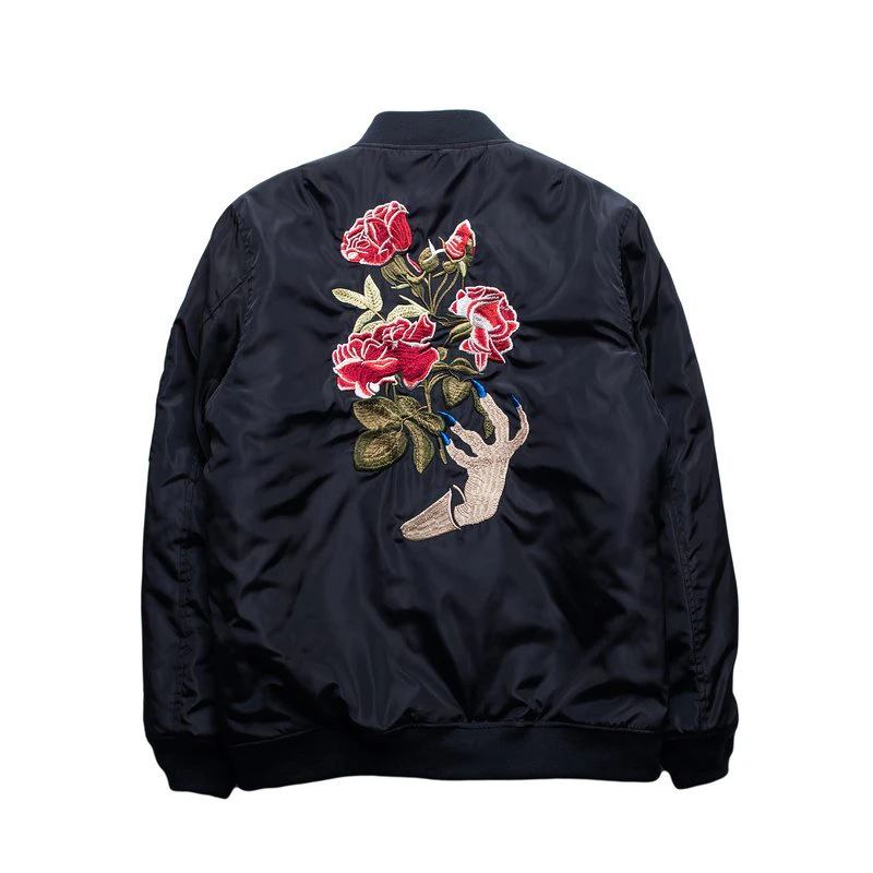 Embroidered Bomber Jacket