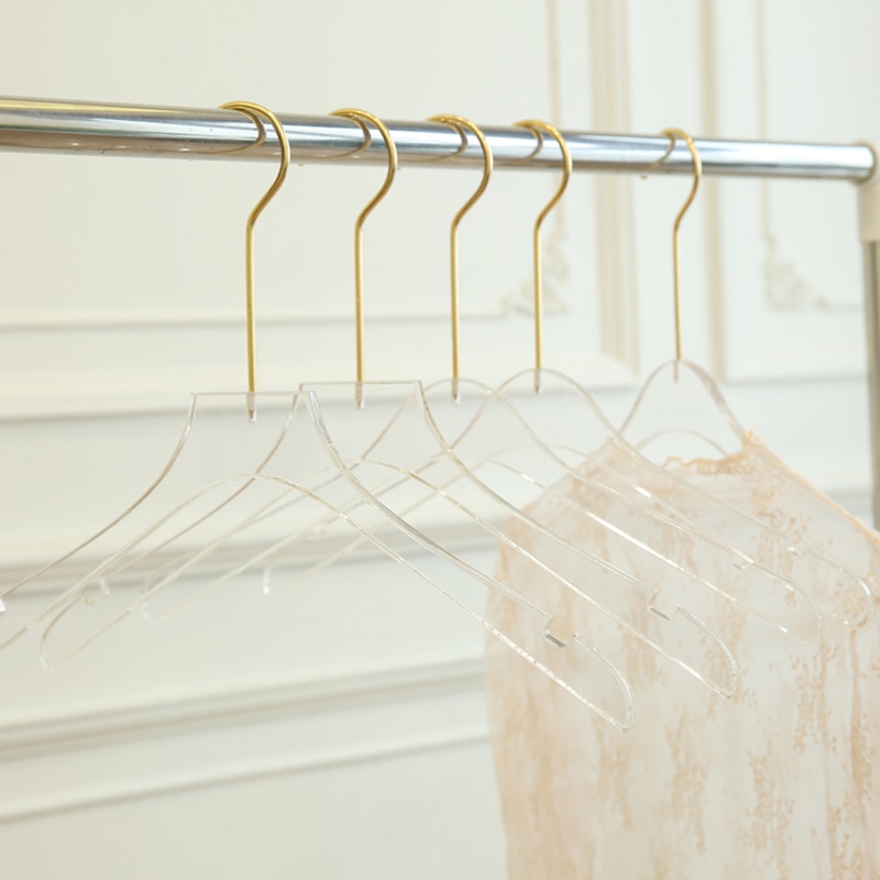 5pc Clear Acrylic Gold Hangers