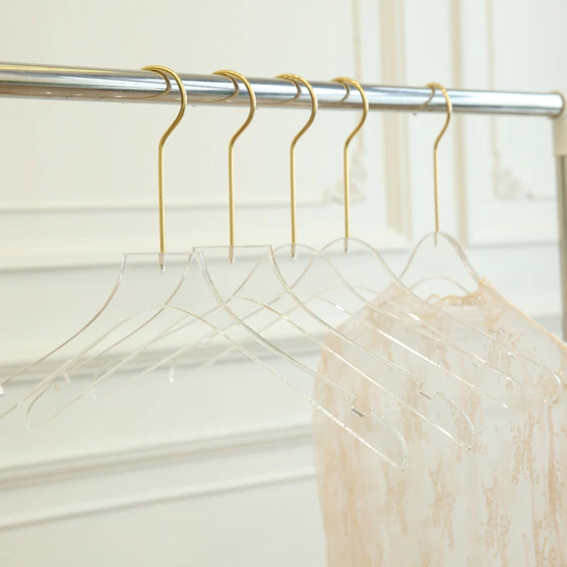 5pc Clear Acrylic Gold Hangers