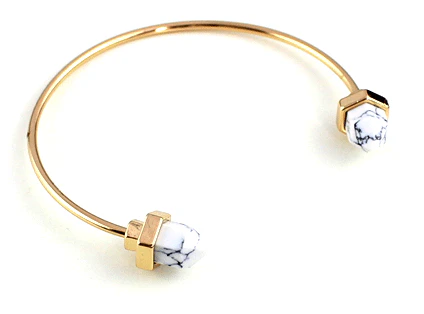 Marble Gold Bangle