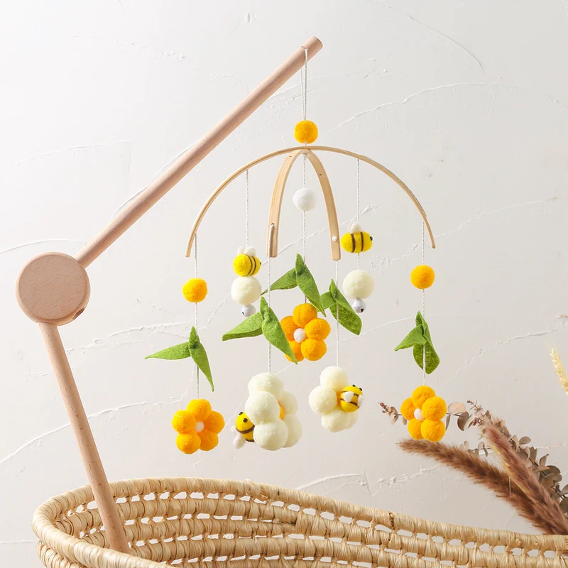 Woollen Bee Baby Mobile