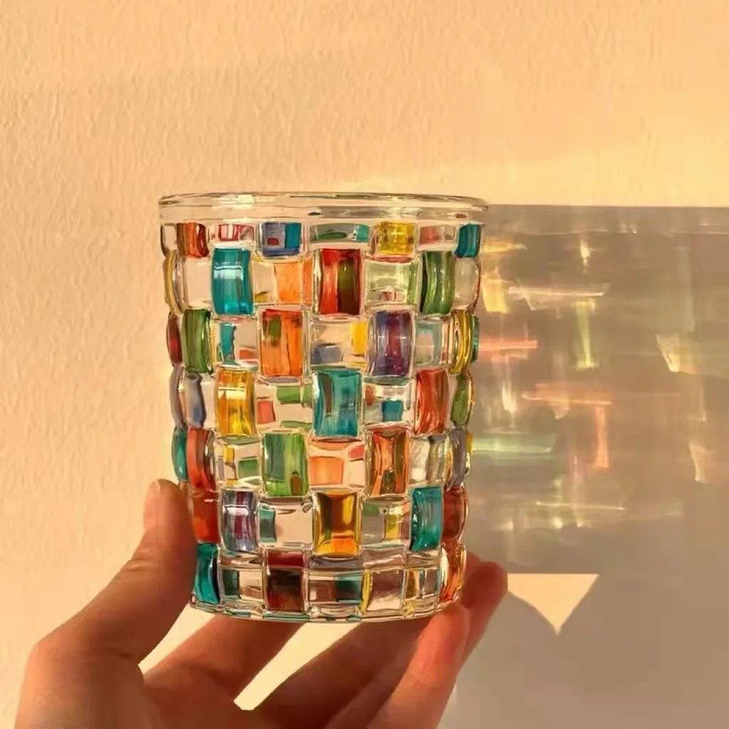 Stained Whiskey Glass