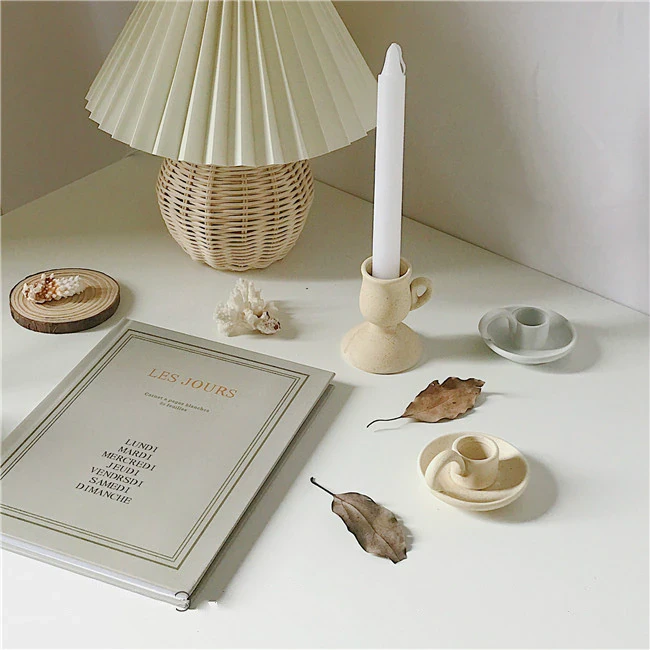 Ceramic Candlestick Holder
