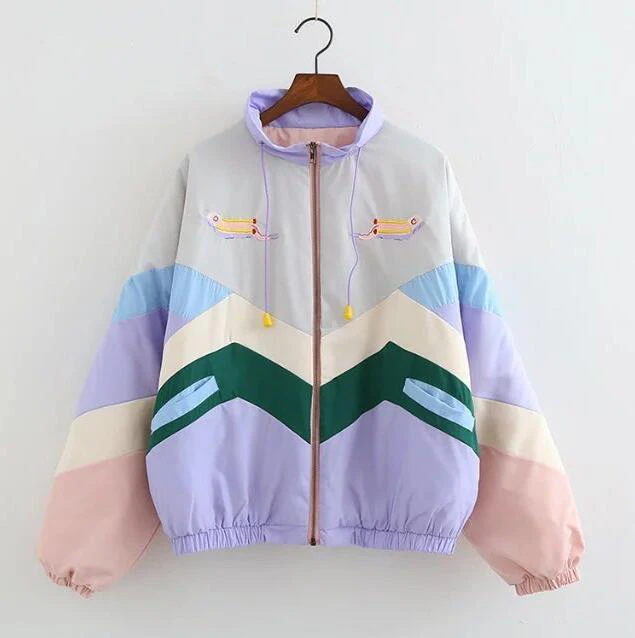 Retro Color Block Jacket