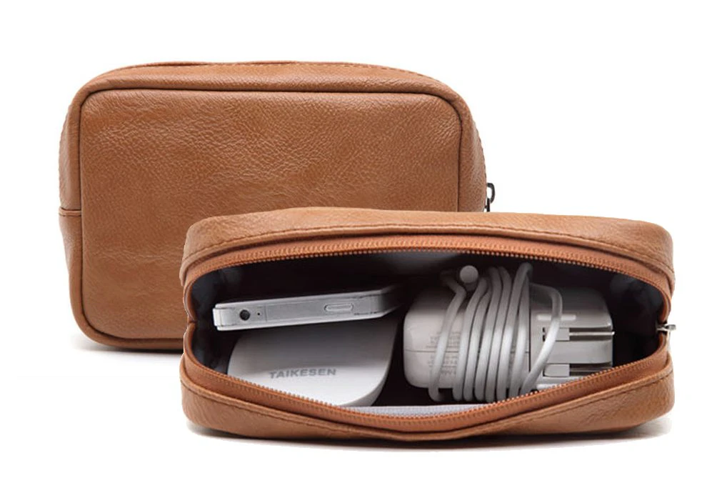 Leather Macbook Accessories Pouch