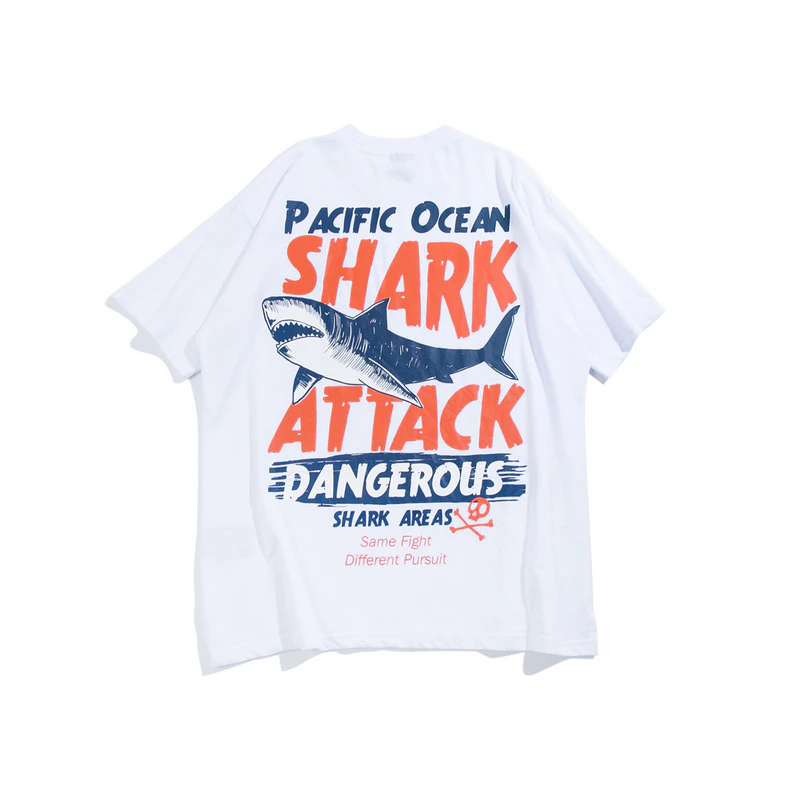 Shark Attack Print Tee