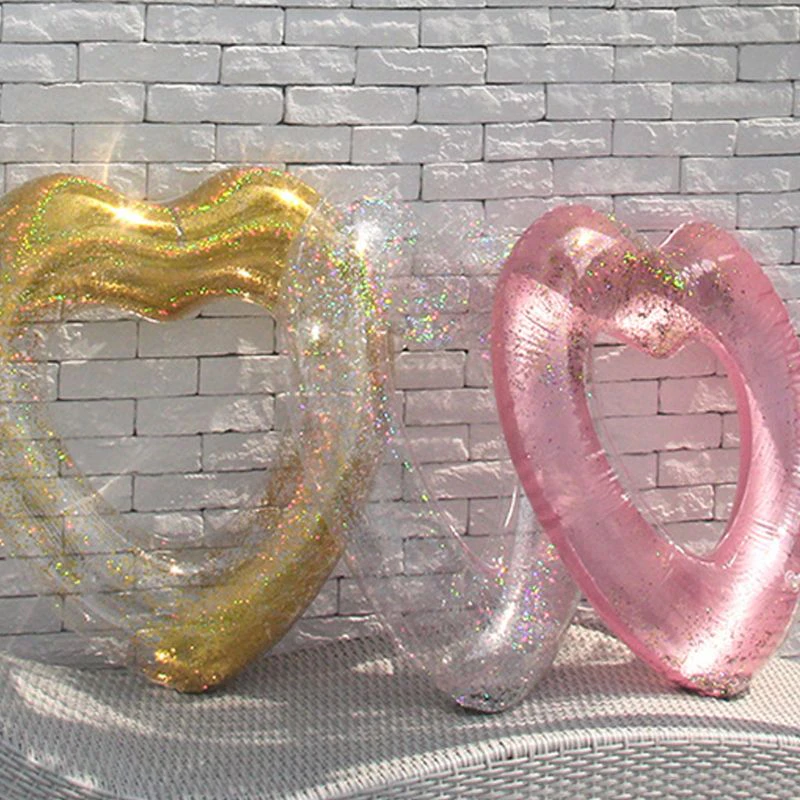 Glitter Heart Pool Floatie