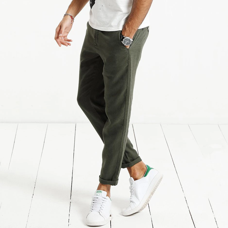 Mens Linen Joggers