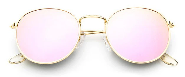 Retro Round Horizon Tint Sunglasses
