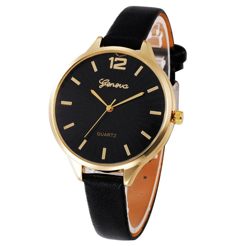 Faux Leather Watch