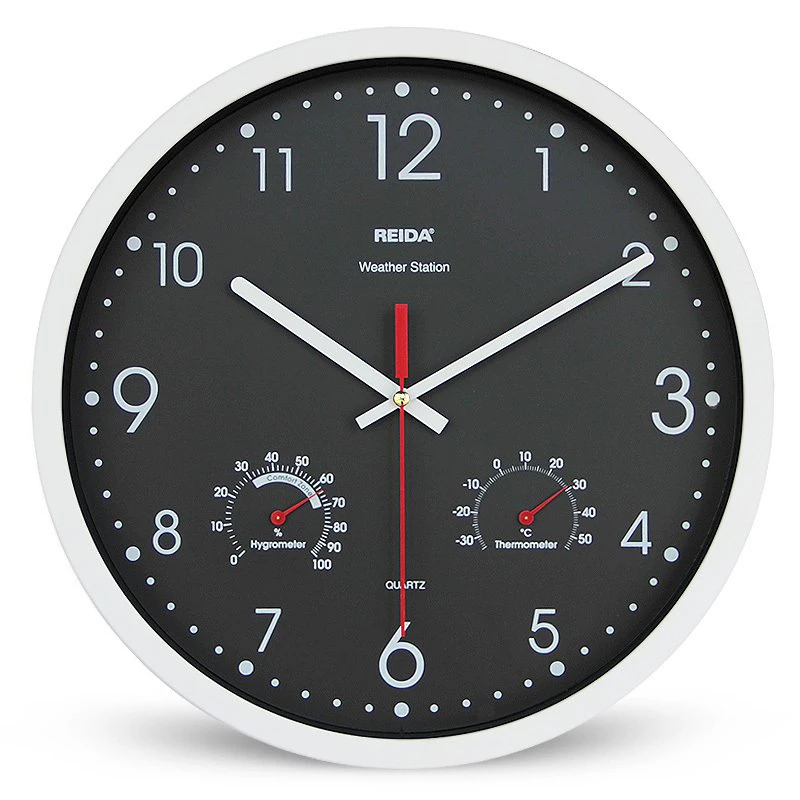 Reida Wall Clock with Weather Dials