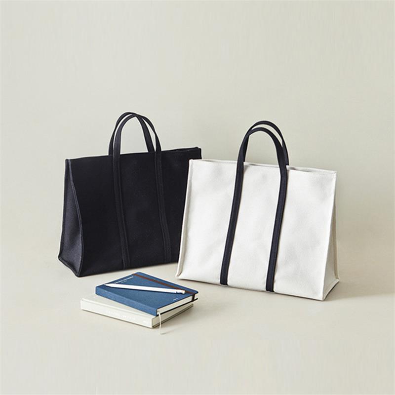 Contrast Canvas Handbag