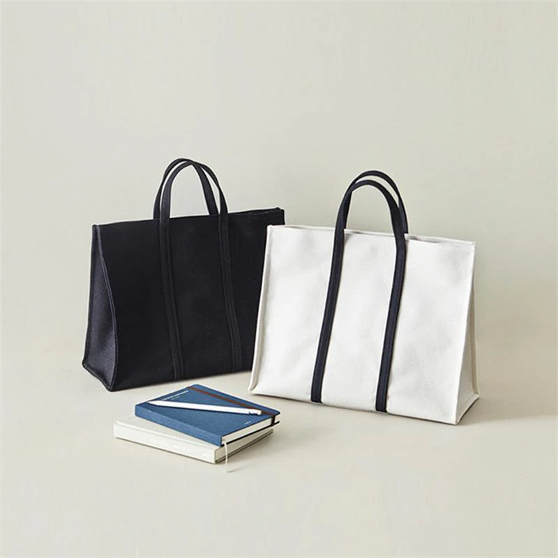 Contrast Canvas Handbag