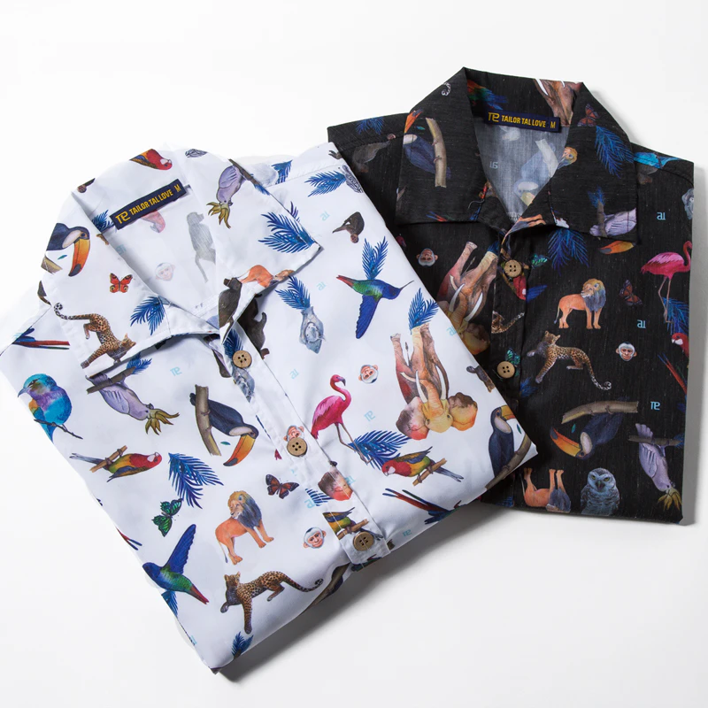 Animal Print Short Sleeve Shirt