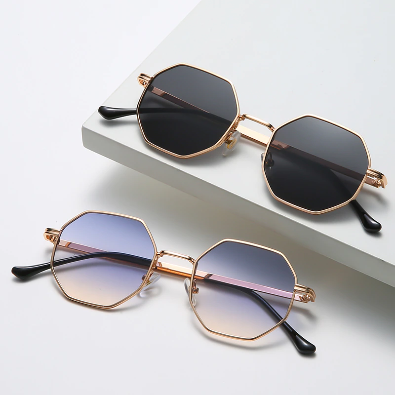 Octagon Metal Sunglasses