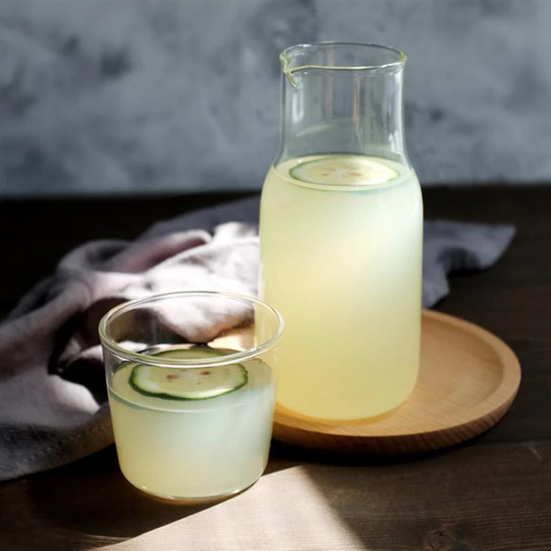 Single Glass Carafe & Cup Set