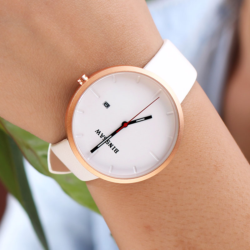 Leather Calendar Watch