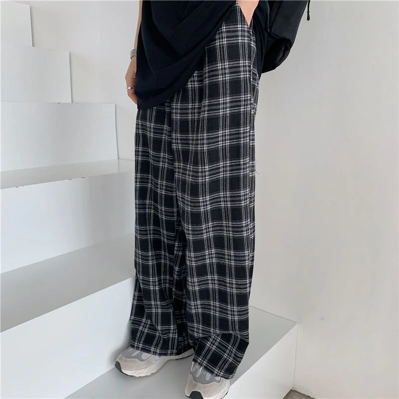 Oversized Plaid Pants