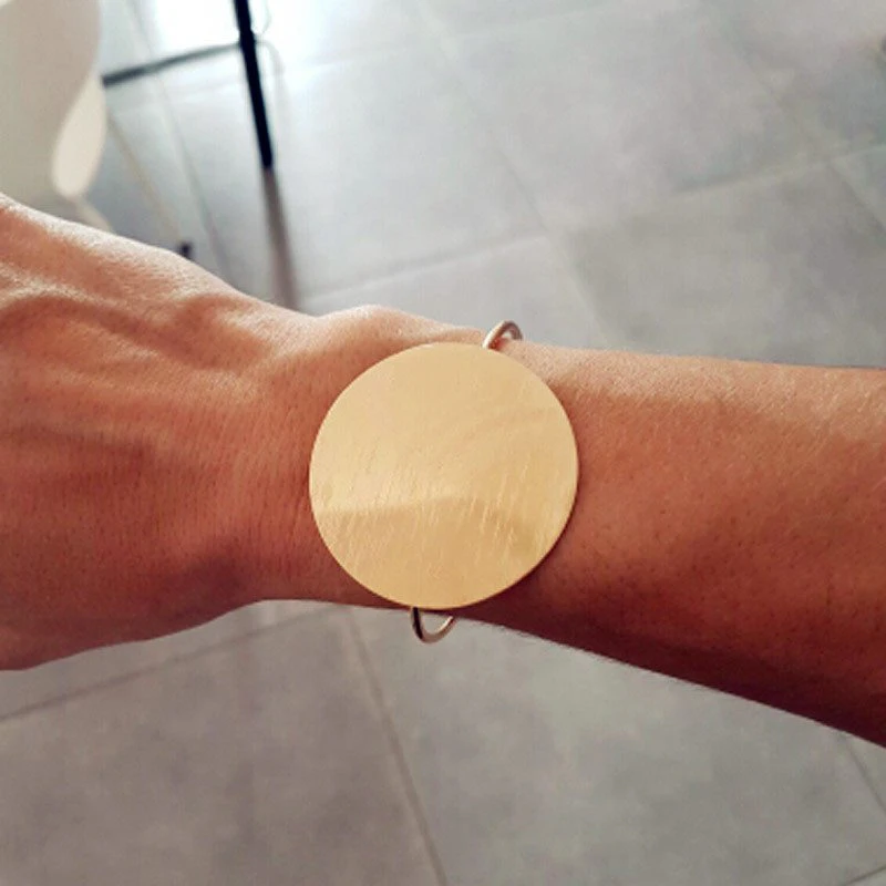 Oversize Gold Cuff Bangle