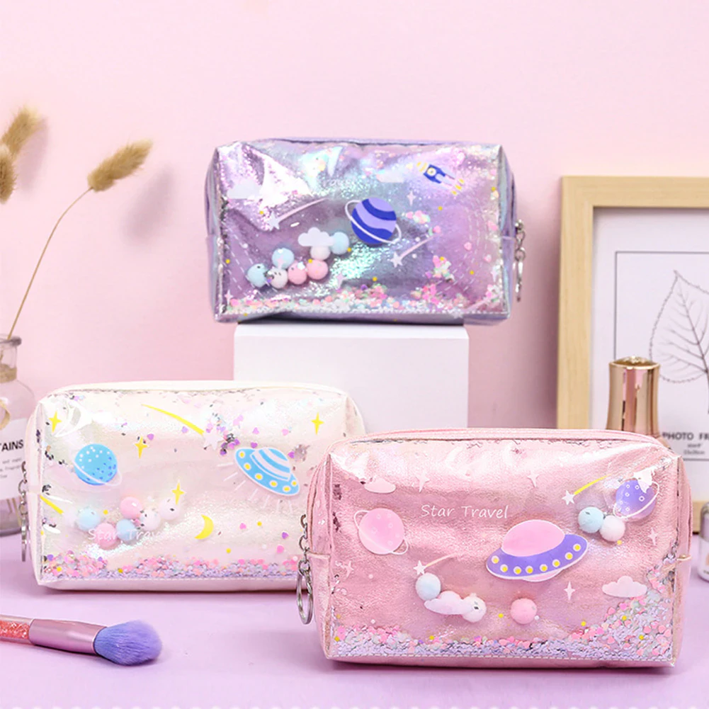 Glittery Space Pencil Case