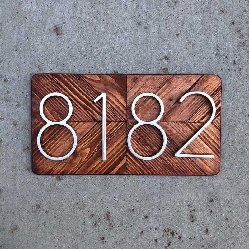 Modern House Numbers
