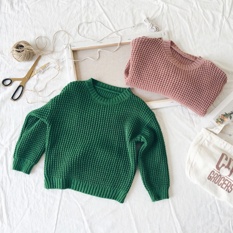 Knitted Kids Crew Neck Sweater