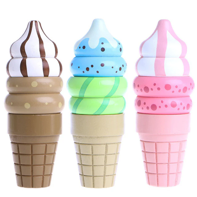 Wooden Kids Ice Cream Toy