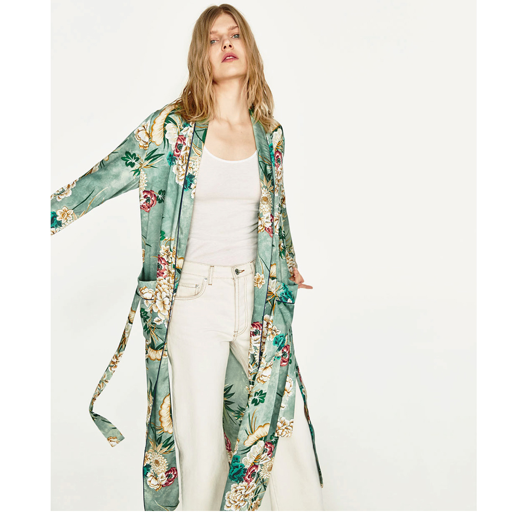 Vintage Floral Kimono Coat