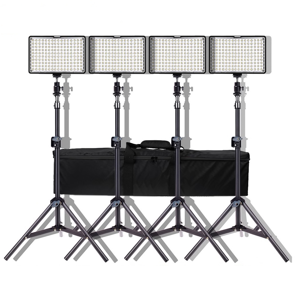 4pc LED Video Light Set
