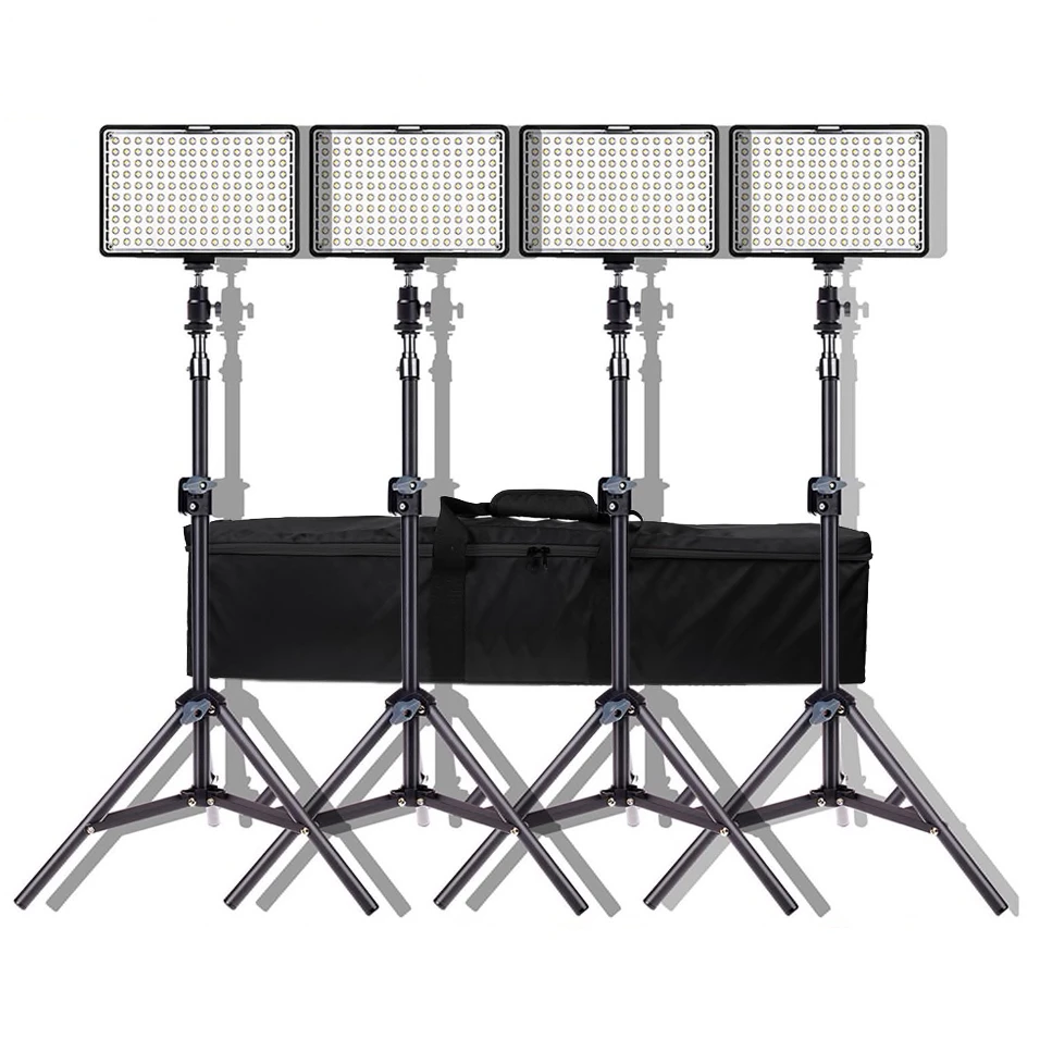 4pc LED Video Light Set