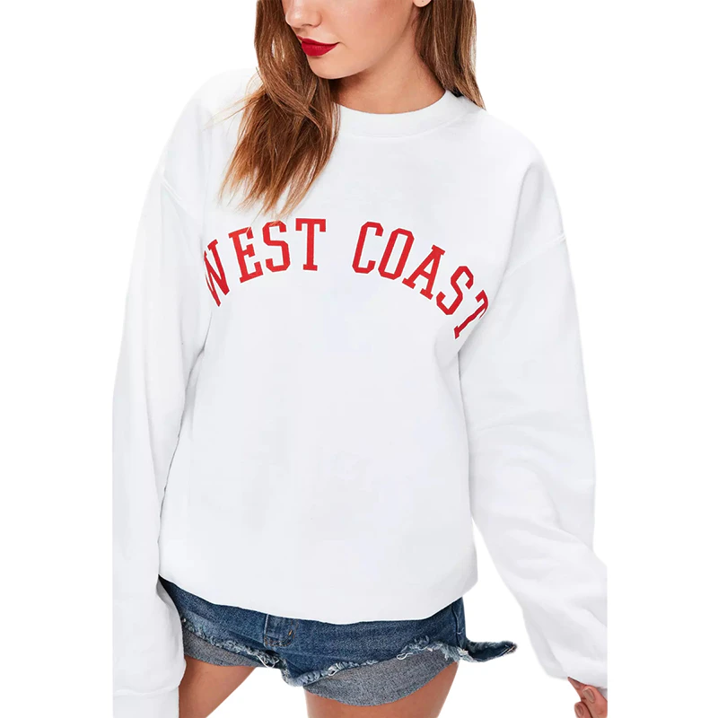 Letter Block Print Sweatshirt