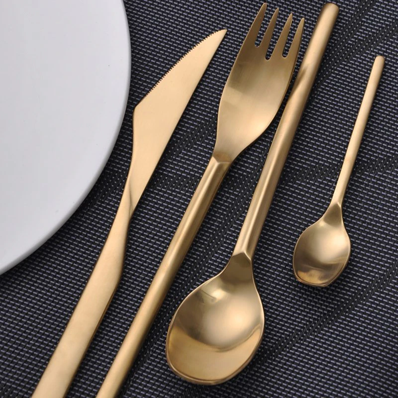 24pc Gold Cutlery Set