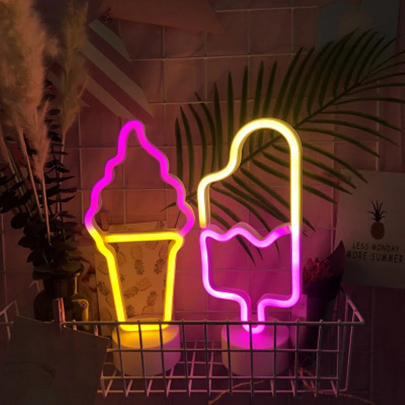 Neon Ice Cream LED Lamp
