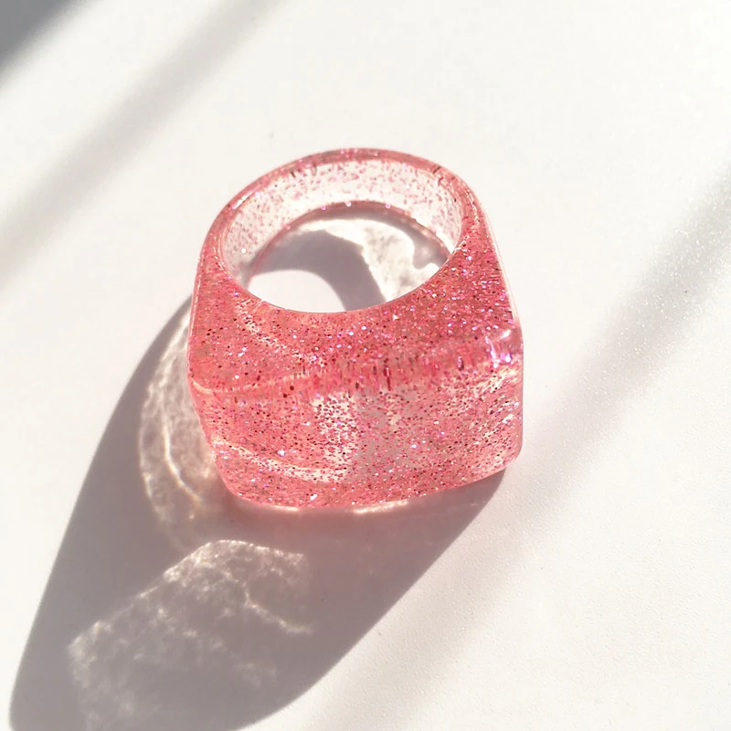 Glitter Resin Ring