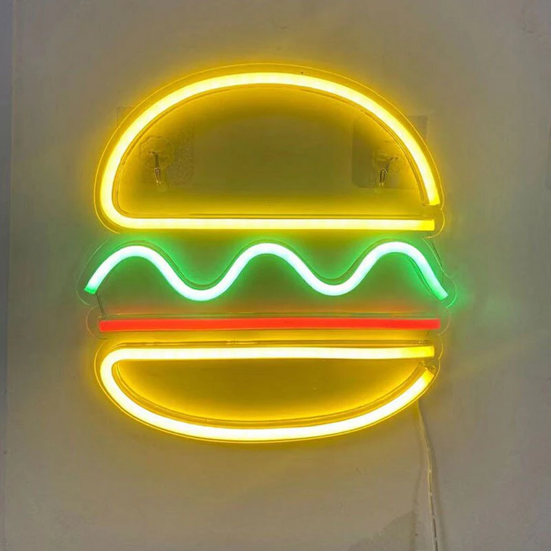 Burger Neon Sign