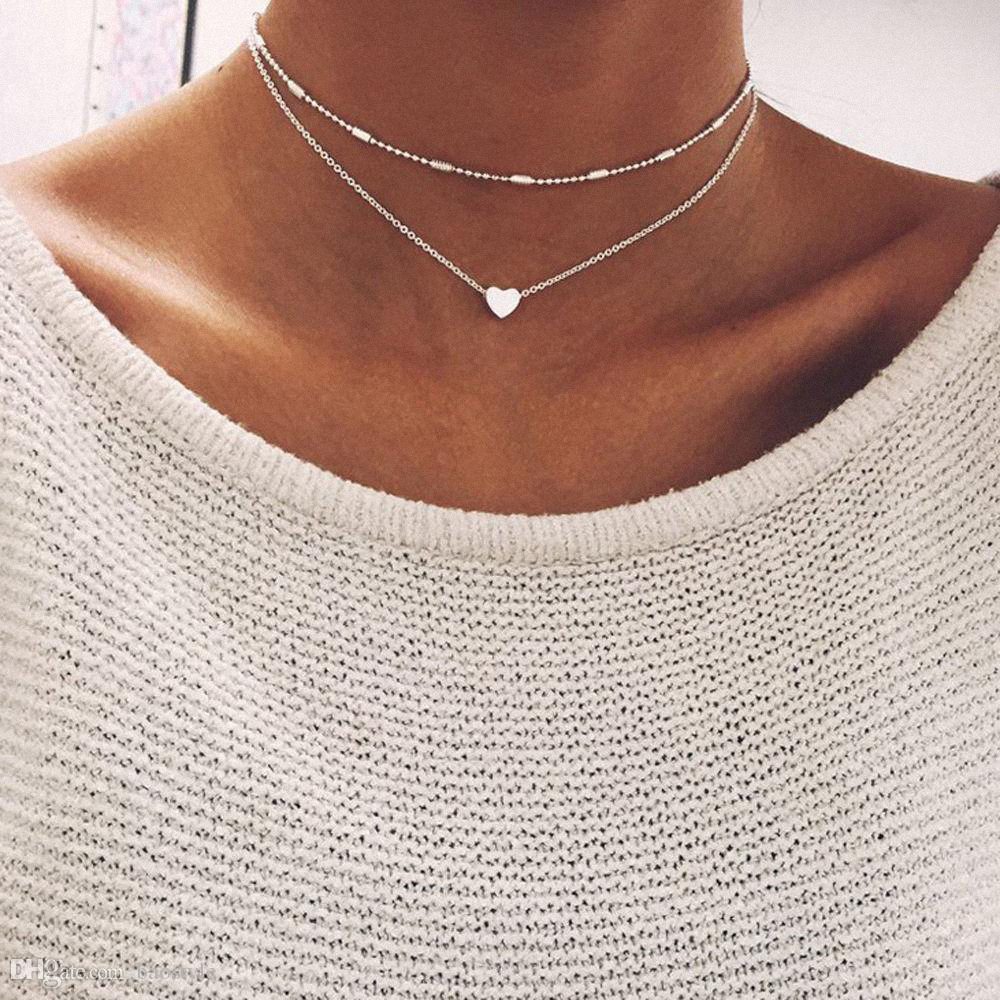 Elegant Love Heart Choker
