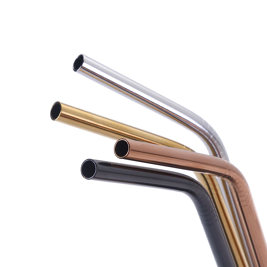 4pc Reusable Metal Drinking Straws