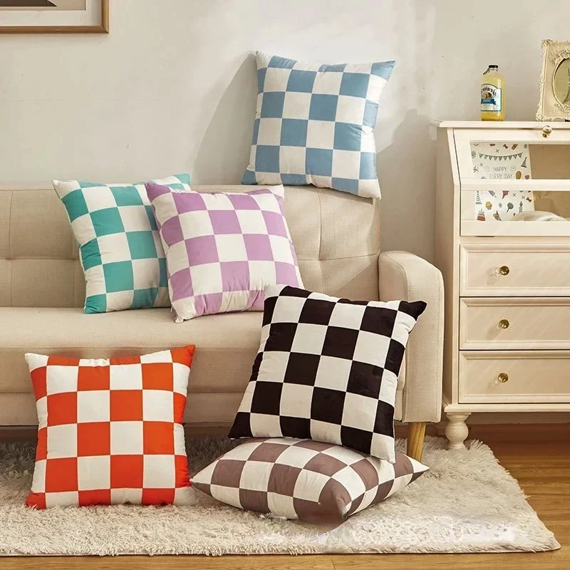 Checkerboard Sofa Cushion